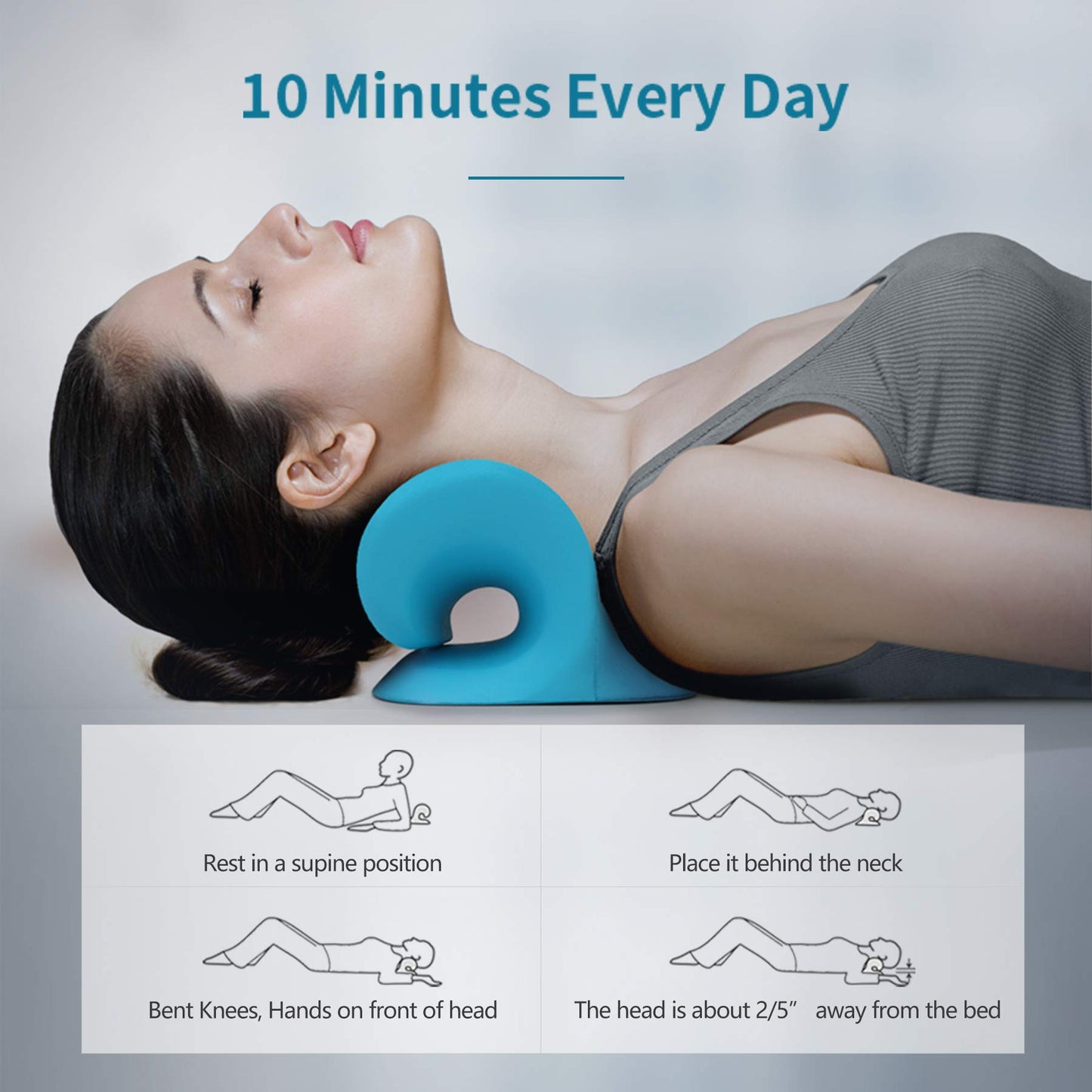 Neck Stretcher Relaxer Massage Pillow